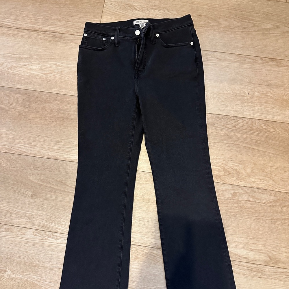 Black Madewell 28 Mid-Rise Kick out Women's Jeans